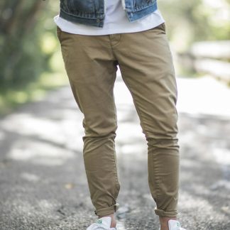 Richarvictor Men's Straight Fit Chino Pants — Cotton Twill